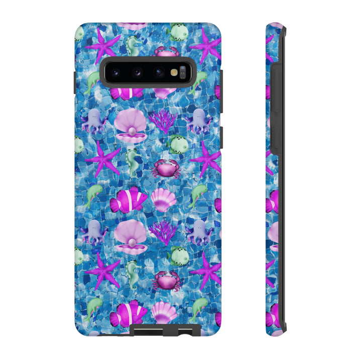 Cute Samsung Phone Case | Aesthetic Samsung Phone Case | Galaxy S23, S22, S21, S20 | Blue Pink Under The Sea, Protective Phone Case - Studio40ParkLane