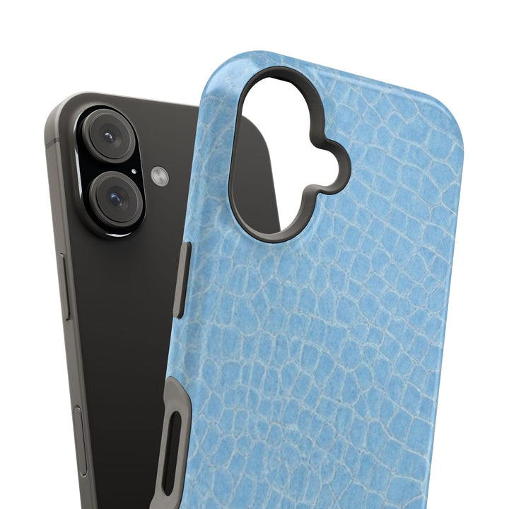 Non Leather Blue Color Pattern Magsafe Cute Phone Case for Iphone Gift for Her, | iPhone 15 Case | iPhone 15 Pro Max Case, Iphone 14, Iphone 14 Pro Max, Iphone 13, Iphone 16 - Studio40ParkLane