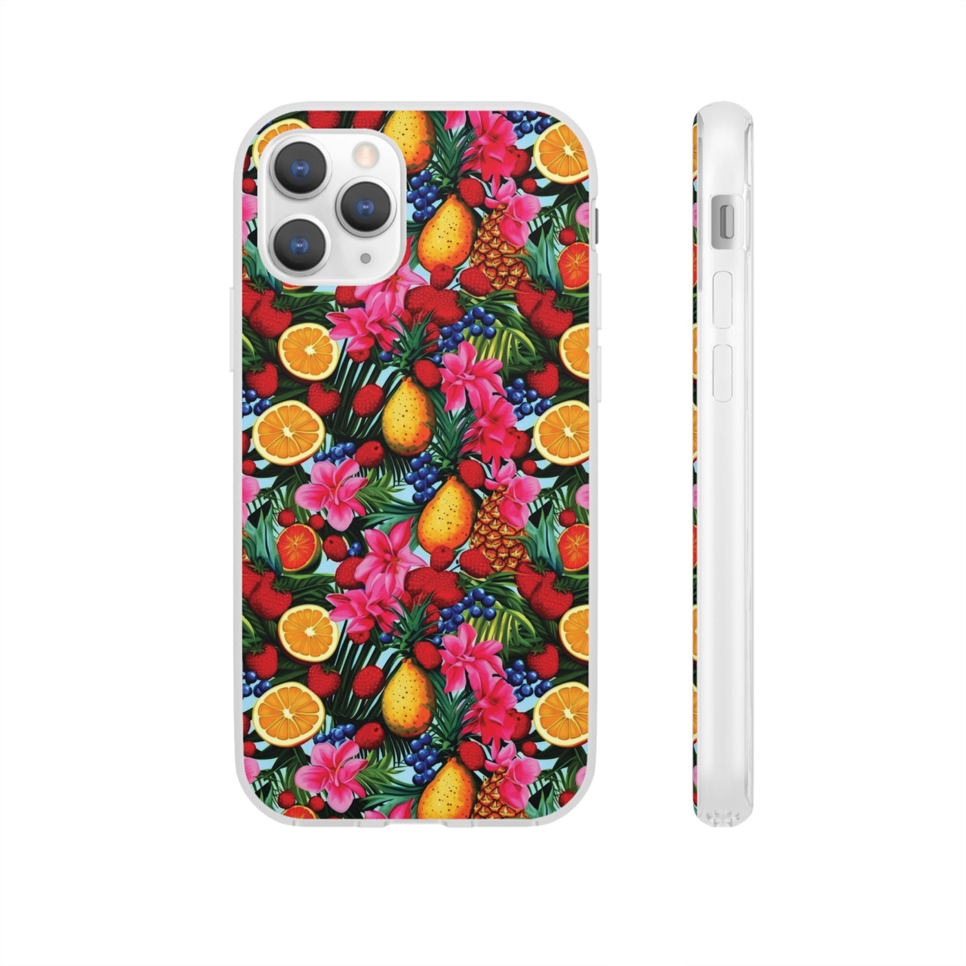 Cute Flexi Phone Cases, For Iphones and Samsung Galaxy Phones, Summer Mixed Fruit, Galaxy S23 Phone Case, Samsung S22 Case, Samsung S21, Iphone 15, Iphone 14, Iphone 13