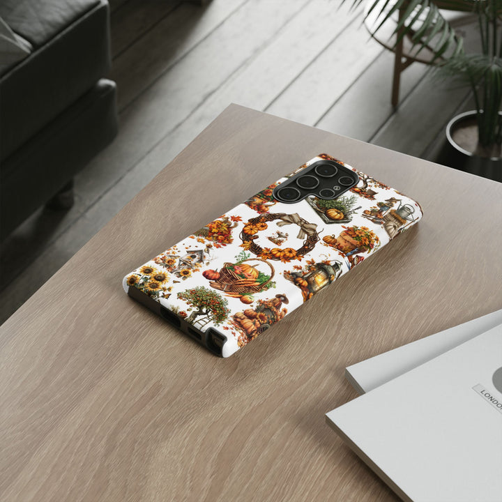 Impact Resistant, Fall Leaves Collage, Cute Phone Cases for Samsung S24, S23, S22, S21, IPhone 15 pro Iphone 14 pro Iphone 13 IPhone 12 Iphone 11 - Studio40ParkLane