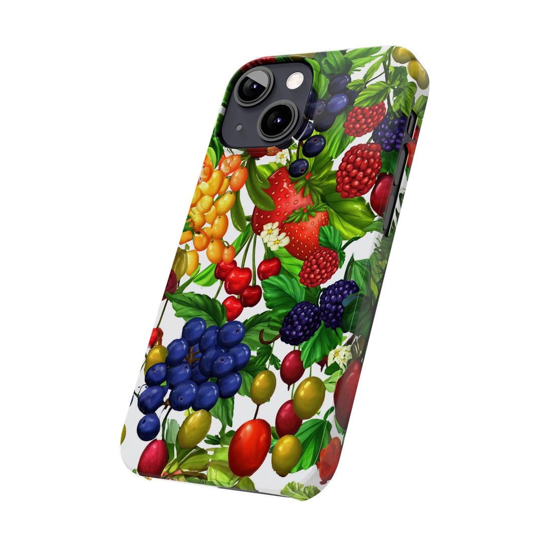 Slim Cute Phone Cases for Iphone - | iPhone 15 Case | iPhone 15 Pro Max Case, Iphone 14 Case, Iphone 14 Pro Max, Iphone 13, Summer Mixed Fruit - Studio40ParkLane