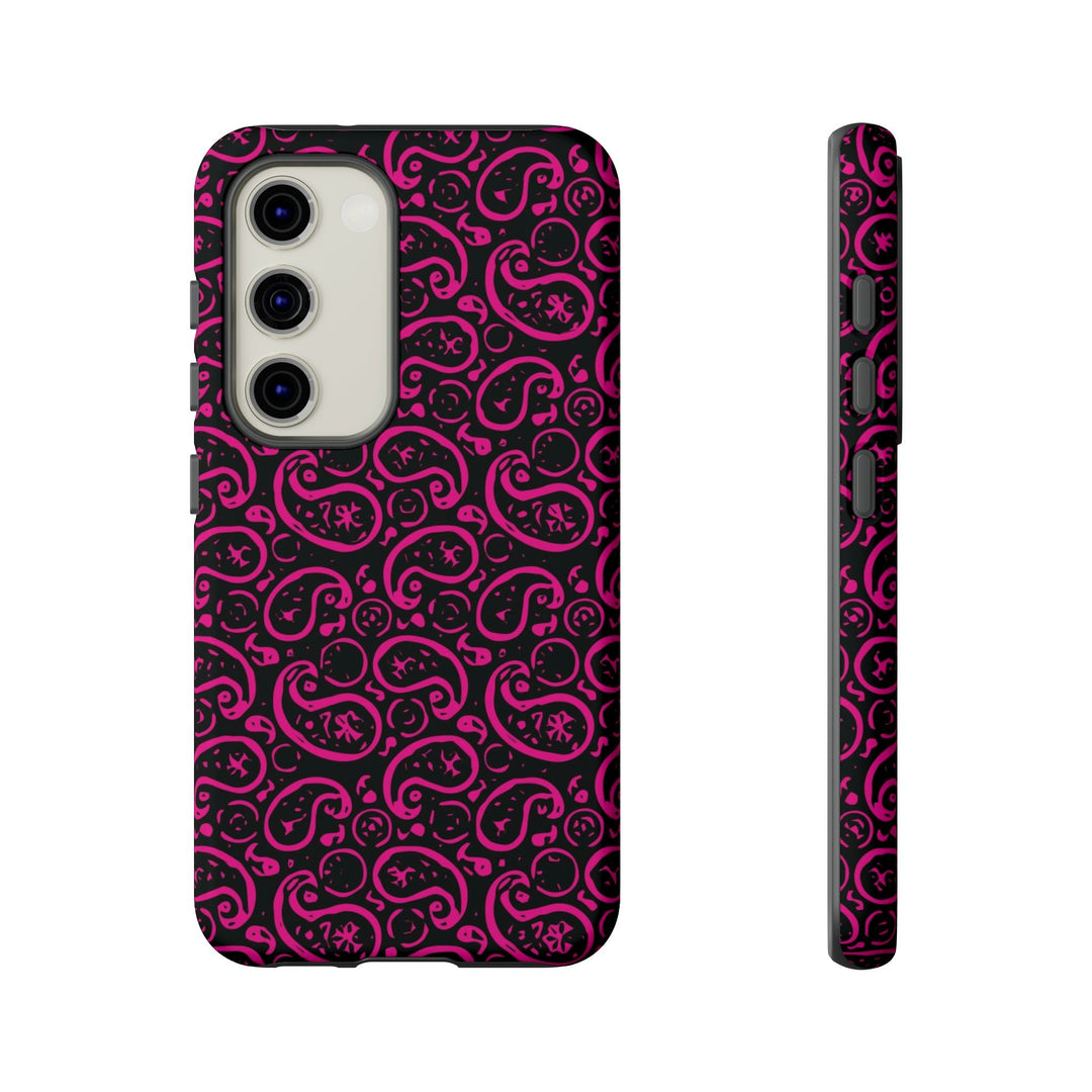 Samsung Galaxy Phone Case | Galaxy S23, S22, S21, S20 | Luxury Case Double Layered | Impact Resistant | Fashionable - Paisley 3 - Studio40ParkLane