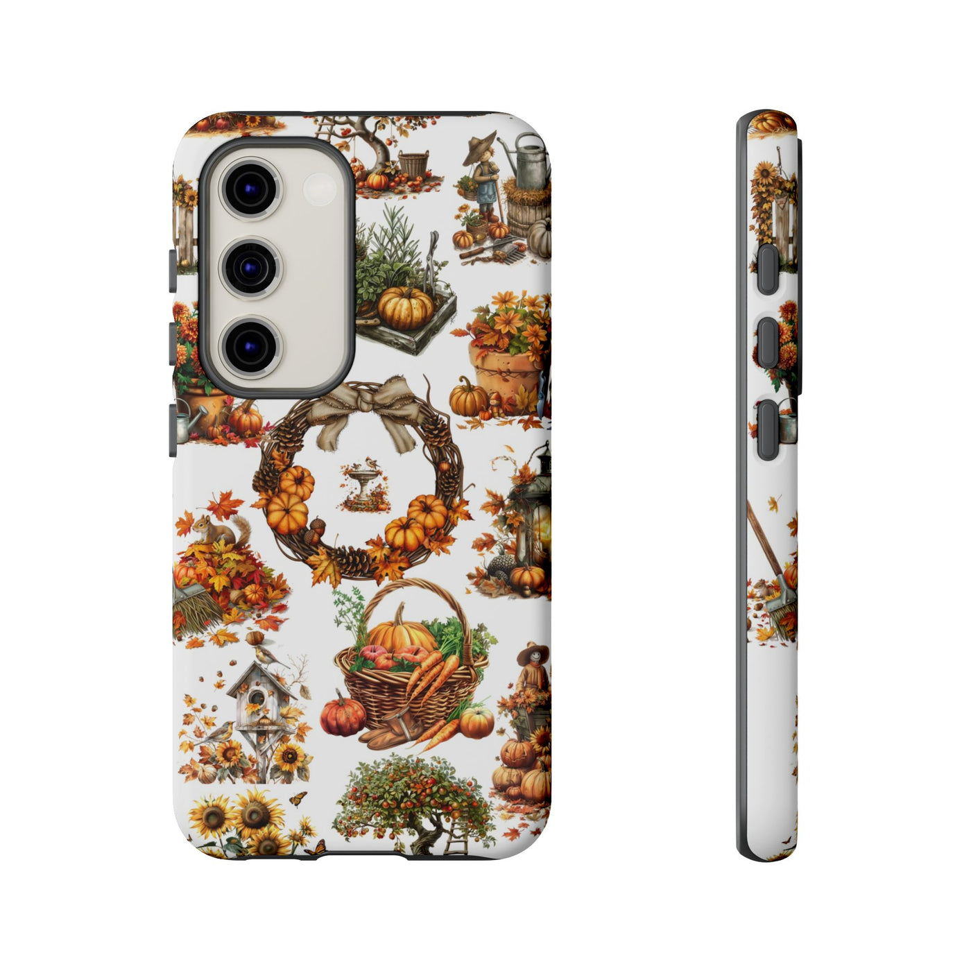 Impact Resistant, Fall Leaves Collage, Cute Phone Cases for Samsung S24, S23, S22, S21, IPhone 15 pro Iphone 14 pro Iphone 13 IPhone 12 Iphone 11