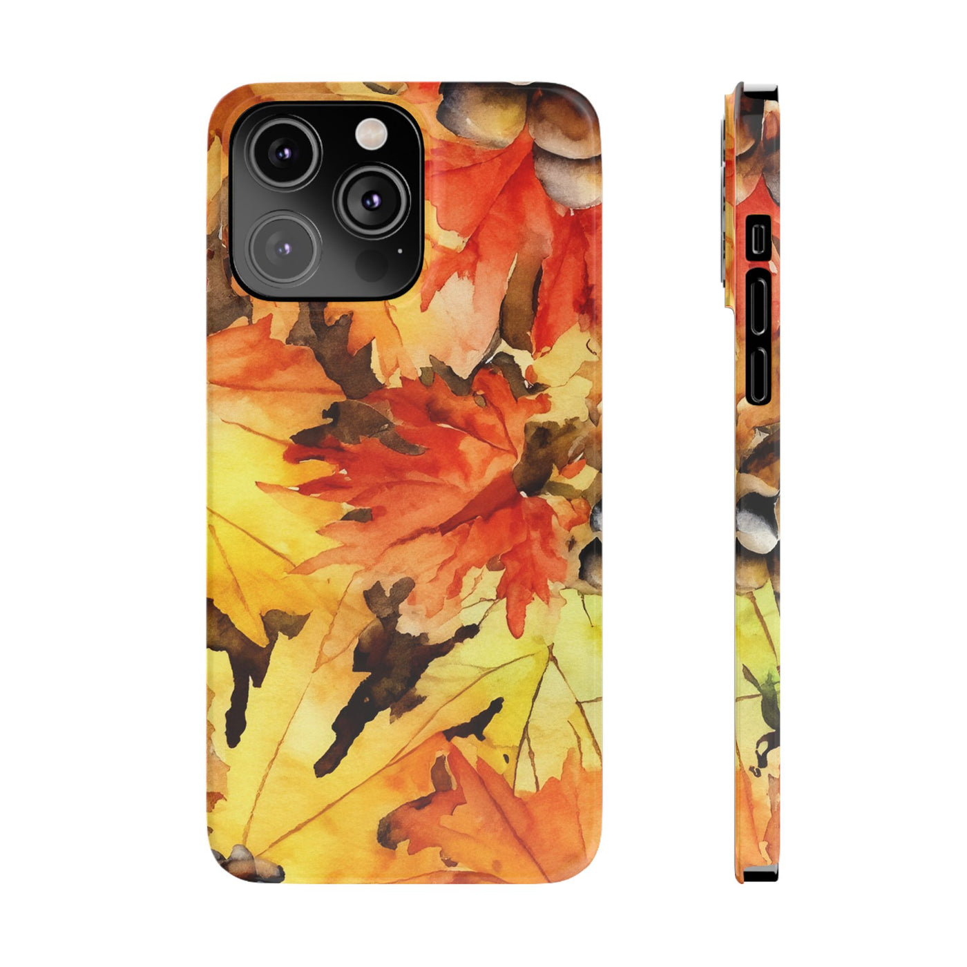 Slim Fall Leaves Slim Cute Phone Cases for Iphone  | iPhone 15 Case | iPhone 15 Pro Max Case, Iphone 14, Iphone 14 Pro Max, Iphone 13