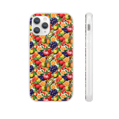 Cute Flexi Phone Cases, Summer Fruit Mix, Compatible with Samsung Galaxy S23, Samsung S22, Samsung S21, Samsung S20, Galaxy S20 Ultra