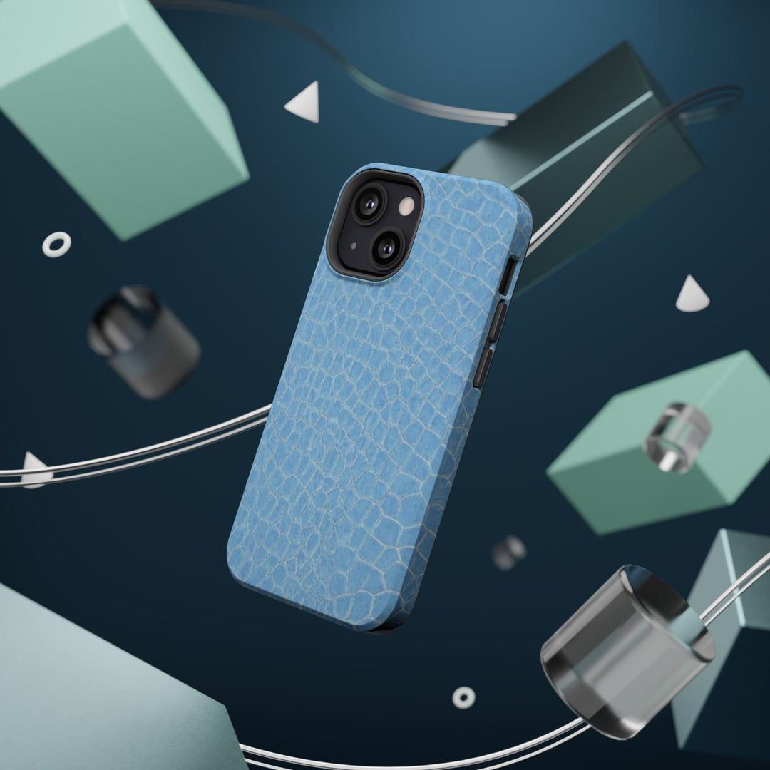Non Leather Blue Color Pattern Magsafe Cute Phone Case for Iphone Gift for Her, | iPhone 15 Case | iPhone 15 Pro Max Case, Iphone 14, Iphone 14 Pro Max, Iphone 13, Iphone 16 - Studio40ParkLane