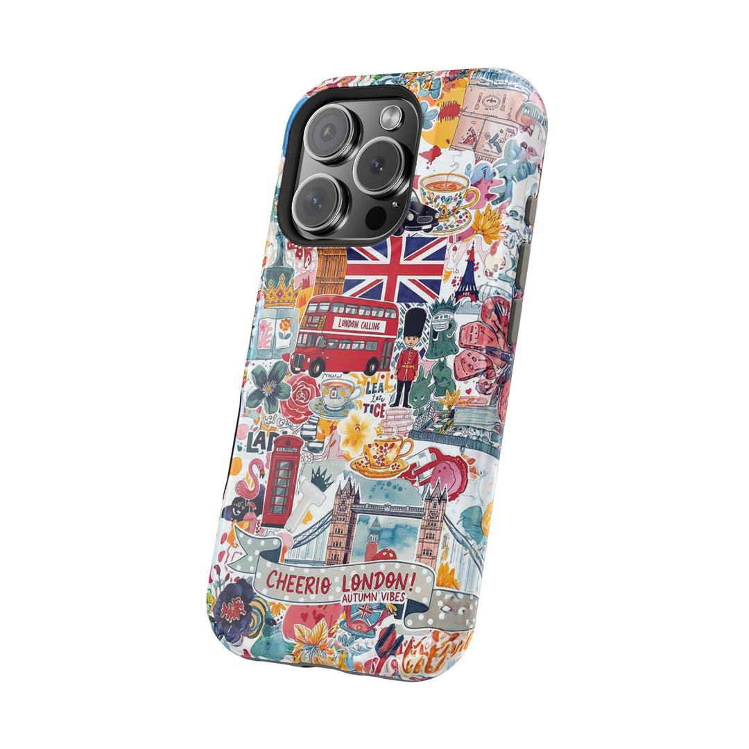 London England Coquette Collage Tough Magsafe Cute Phone Cases for Iphone | iPhone 17 Pro Max Case, Iphone 16, Iphone 15 14 13 12 11 10 9 - Studio40ParkLane
