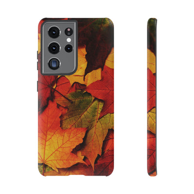 Autumn Fall Leaves Gift Cute Phone Case for, Samsung Galaxy S24, S23, S22, S21, IPhone 16 Case | Iphone 15, Iphone 14, IPhone 13 Case Mom Dad Gift