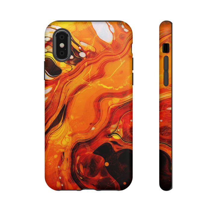 Impact Resistant, Fall Colors Marble, Cute Phone Cases for Samsung S24, S23, S22, S21, IPhone 15 pro Iphone 14 pro Iphone 13 IPhone 12 Iphone 11 - Studio40ParkLane