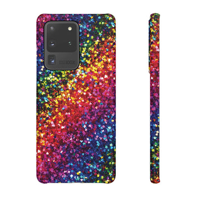 Snap Non-Glitter Muted Color Play on "Faux" Glitter Effect Cute Phone Cases for Samsung and Iphone, 16, 15, 14, S24, S23, S22, S21, S20, Plus and Ultra