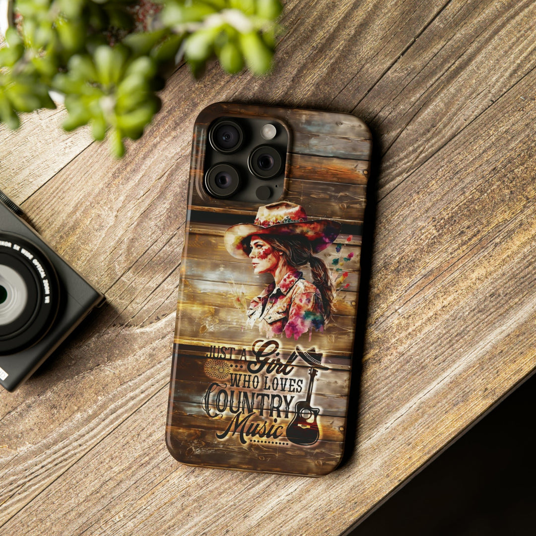 Slim Cute Phone Cases for Iphone - | iPhone 15 Case | iPhone 15 Pro Max Case, Iphone 14 Case, Iphone 14 Pro Max, Iphone 13, Country Music Girl - Studio40ParkLane