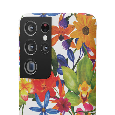 Snap Spring Flowers Cute Phone Cases for Samsung S24, S23, S22, S21, S20, Plus and Ultra, Iphone 16 Pro Max, Iphone 15, 14, 13, 12, 11, 10 - Studio40ParkLane