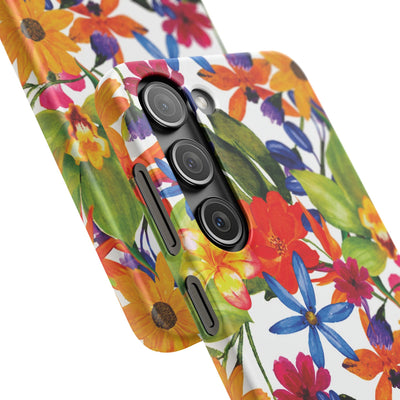 Snap Spring Flowers Cute Phone Cases for Samsung S24, S23, S22, S21, S20, Plus and Ultra, Iphone 16 Pro Max, Iphone 15, 14, 13, 12, 11, 10 - Studio40ParkLane