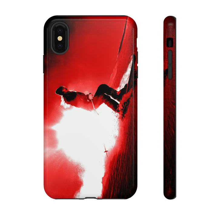Cute IPhone Case | iPhone 15 Case | iPhone 15 Pro Max Case, Iphone 14 Case, Iphone 14 Pro Max Case IPhone Case for Art Lovers - Red Skier - Studio40ParkLane