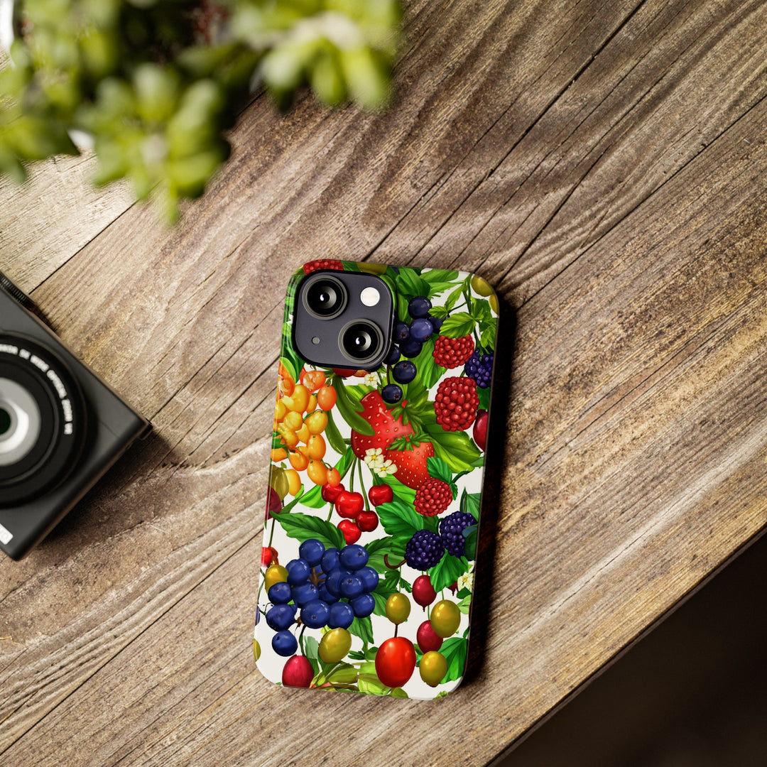Slim Cute Phone Cases for Iphone - | iPhone 15 Case | iPhone 15 Pro Max Case, Iphone 14 Case, Iphone 14 Pro Max, Iphone 13, Summer Mixed Fruit - Studio40ParkLane