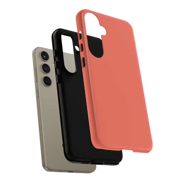 Premium Tough Coral Pink Orange Gift for Her Cute Phone Cases for Samsung S25 S24, S23, S22, S21, Iphone, 16, 15, 14, 13 Pro Max Ultra - Studio40ParkLane