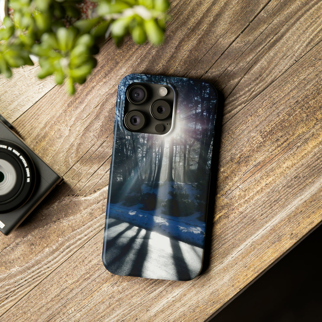 Slim Cute Phone Cases for Iphones - | iPhone 15 Case | iPhone 15 Pro Max Case, Iphone 14 Case, Iphone 14 Pro Max, Iphone 13, Winter Morning Sun - Studio40ParkLane