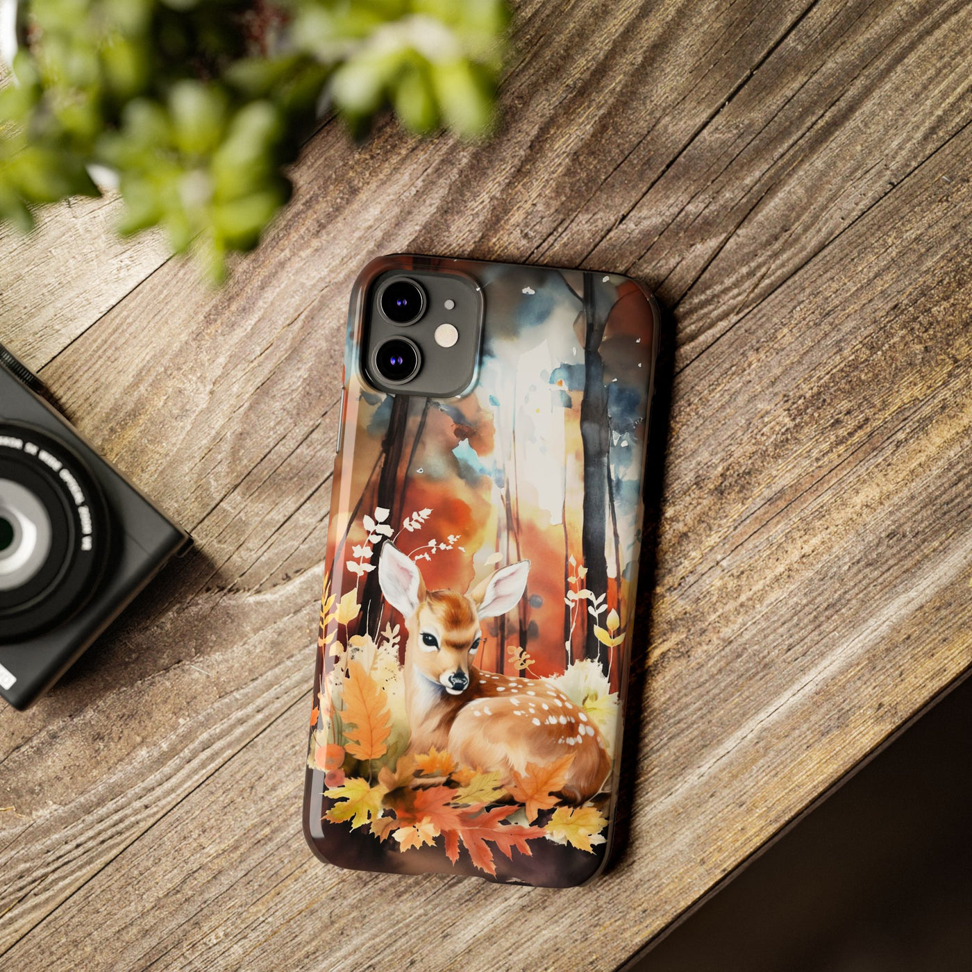 Slim Fall Autumn Forest Deer Gift for Her Cute Phone Cases for Iphone 16 | iPhone 15 Case | iPhone 15 Pro Max Case, Iphone 14, Iphone 14 Pro Max, Iphone 13, Slim