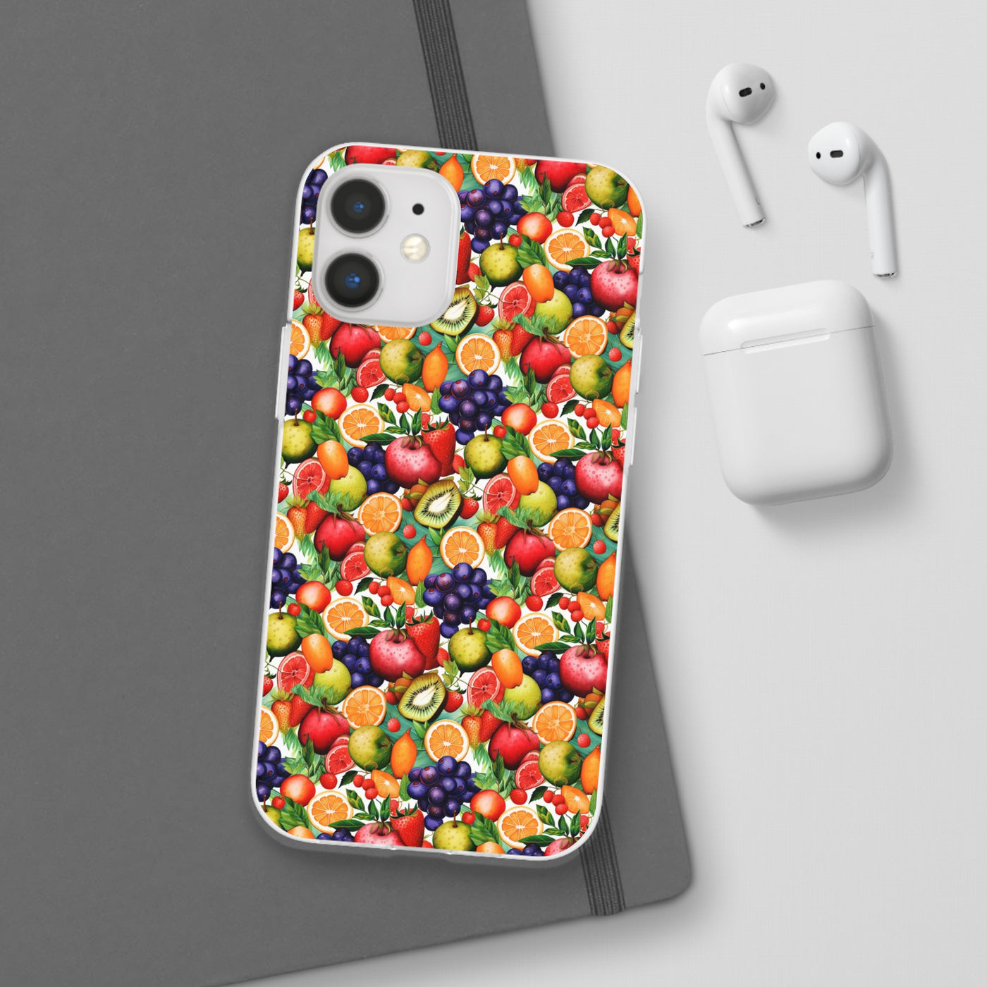 Cute Flexi Phone Cases, Summer Fruit Mix, Compatible with Samsung Galaxy S23, Samsung S22, Samsung S21, Samsung S20, Galaxy S20 Ultra