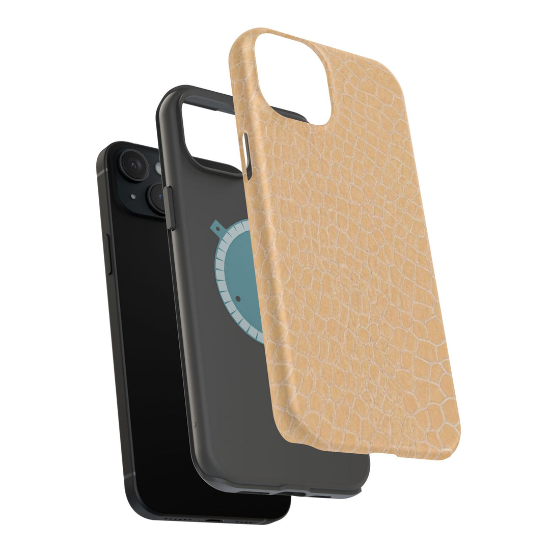 Non Leather Beige Color Pattern Magsafe Cute Phone Case for Iphone Gift for Her, | iPhone 15 Case | iPhone 15 Pro Max Case, Iphone 14, Iphone 14 Pro Max, Iphone 13, Iphone 16 - Studio40ParkLane