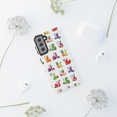 Cute Samsung Case | Cool Iphone Case | Tropical Summer Fruit Cocktail, Samsung S24, S23, S22, S21, IPhone 15 Case | Iphone 14 Case, Iphone 13 Case