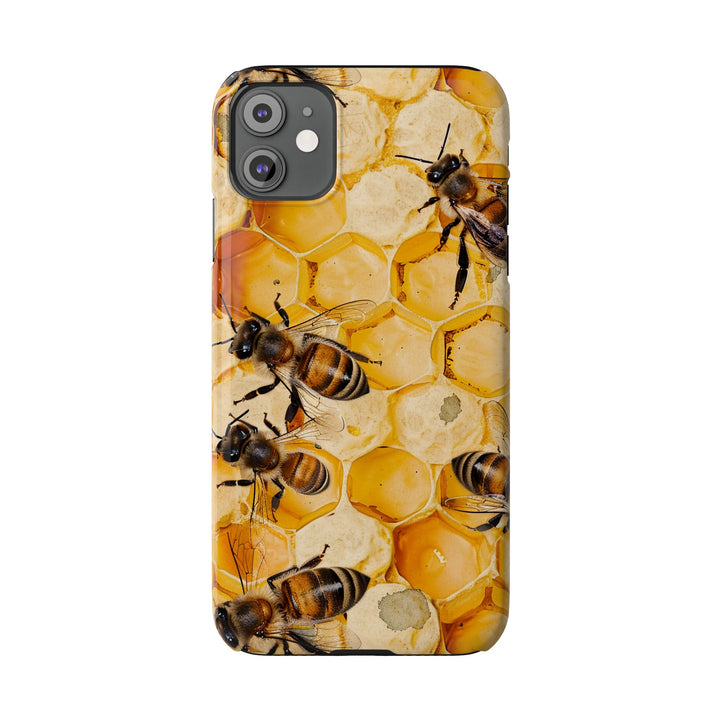 Slim Cute Phone Cases for Iphone - | iPhone 15 Case | iPhone 15 Pro Max Case, Iphone 14 Case, Iphone 14 Pro Max, Iphone 13, Summer Honey Bees - Studio40ParkLane