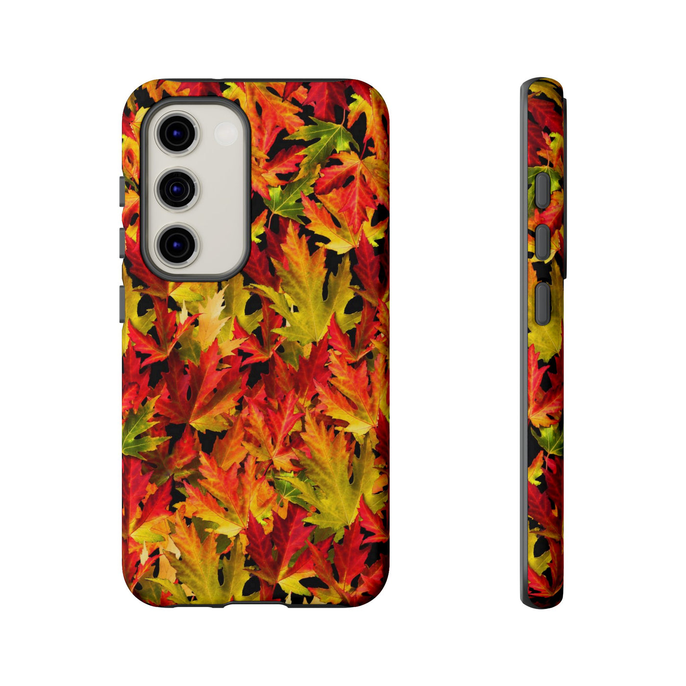 Fall Leaves Impact Resistant, Cute Phone Cases for Samsung S24, S23, S22, S21, IPhone 15 pro Iphone 14 pro Iphone 13 IPhone 12 Iphone 11