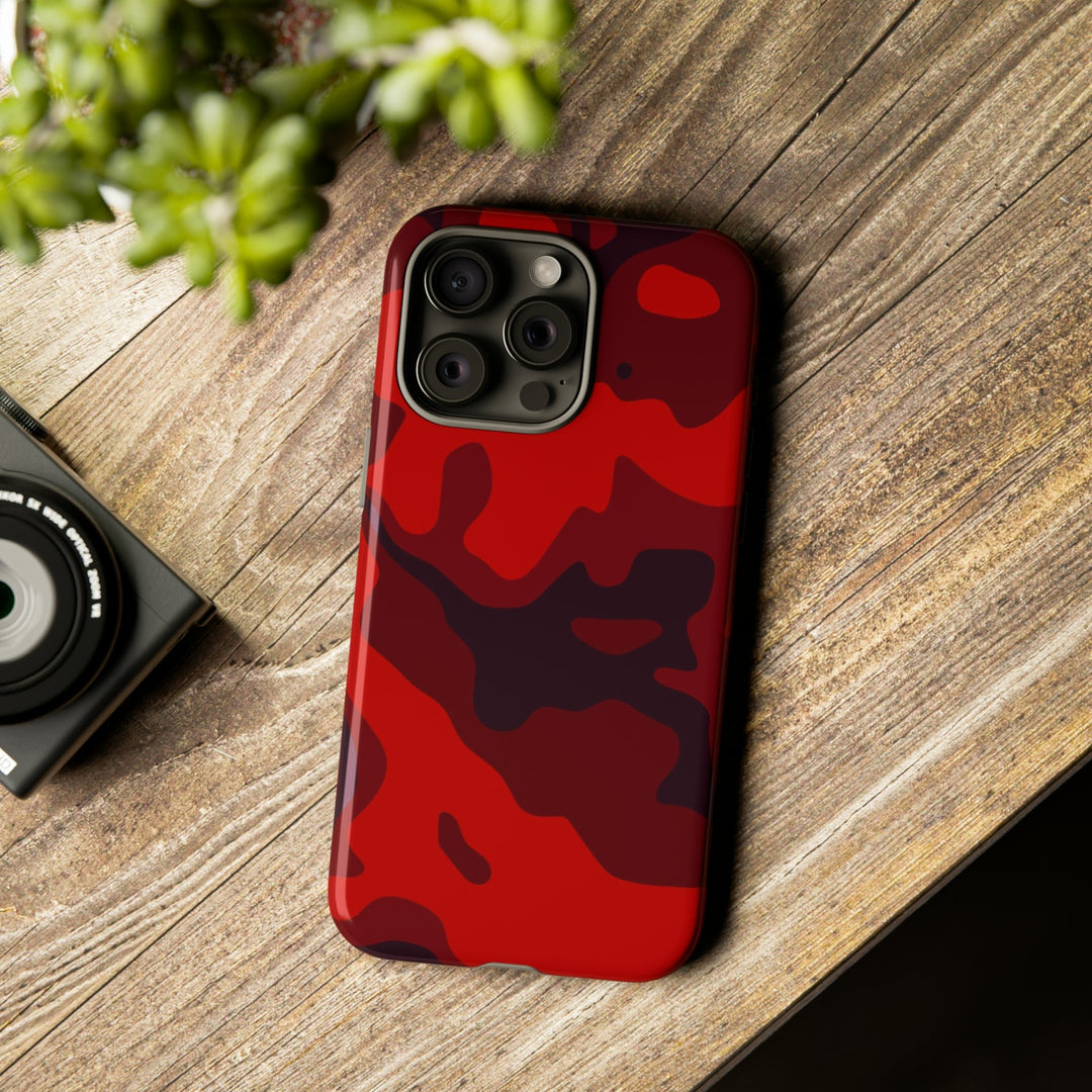Cute IPhone Case | iPhone 15 Case | iPhone 15 Pro Max Case, Iphone 14 Case, Iphone 14 Pro Max Case IPhone Case for Art Lovers - Red Camo - Studio40ParkLane