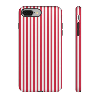 Tough Premium Winterberry Stripes Phone Case Gift for Her - For Apple iPhone 16 Pro Max 16e iPhone 15 Pro iPhone Iphone 14 Plus 13 Pro 12 SE XR - Studio40ParkLane