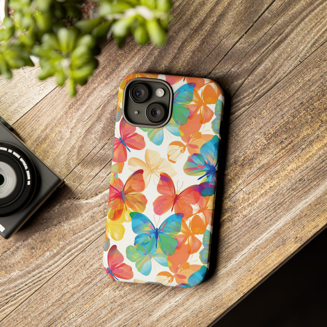 Cute Samsung Case | Cool Iphone Case | Summer Bright Butterflies, Samsung S24, S23, S22, S21, IPhone 15 Case | Iphone 14 Case, Iphone 13 Case - Studio40ParkLane