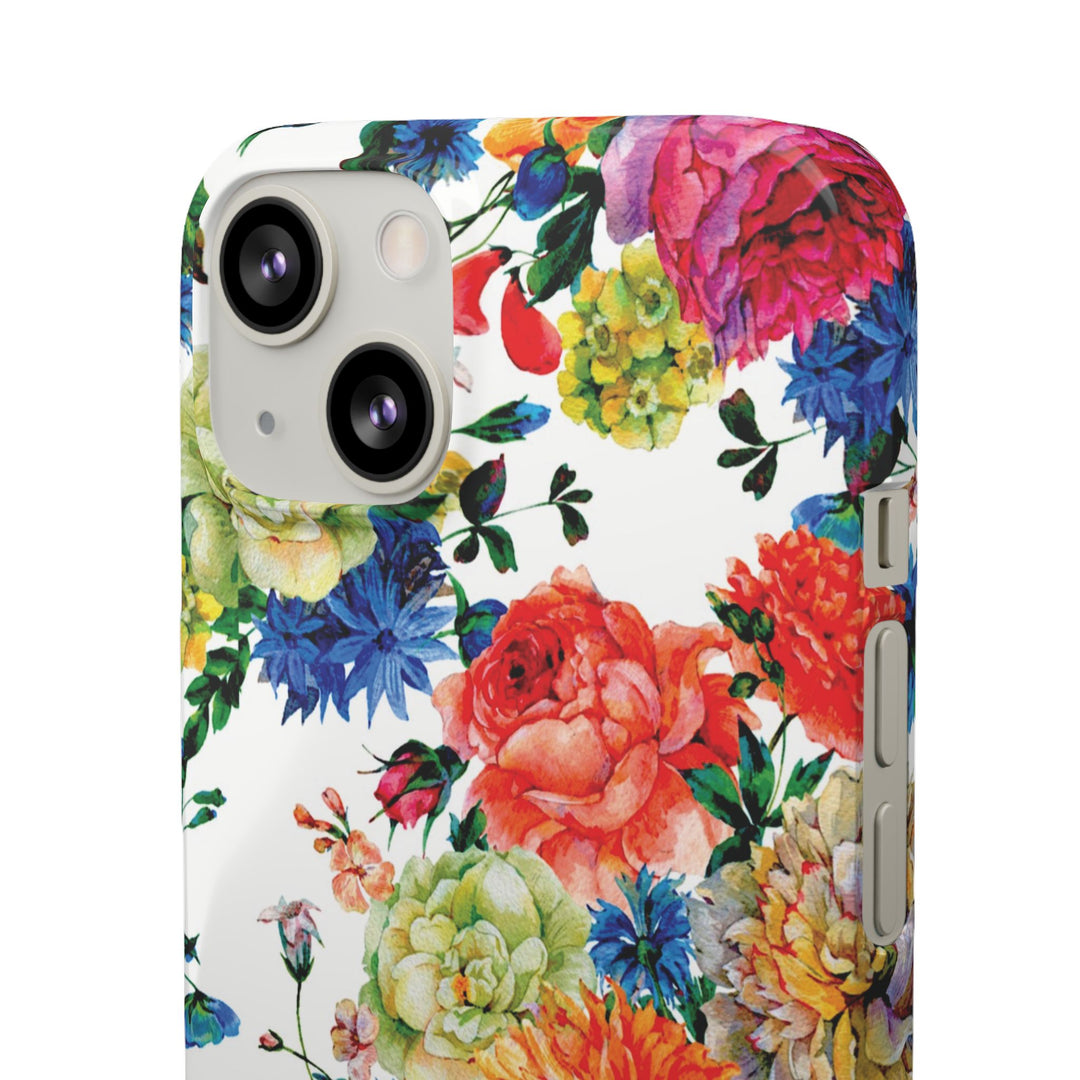 Sleek Snap Colorful Flowers Cute Phone Case for iPhone 16 15 14 13 12 11 X Xs Max Xr Pro Plus Samsung Galaxy S24 S23 S22 S21 S20 Note Ultra