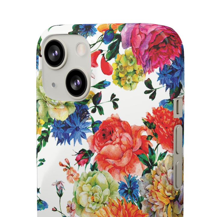 Sleek Snap Colorful Flowers Cute Phone Case for iPhone 16 15 14 13 12 11 X Xs Max Xr Pro Plus Samsung Galaxy S24 S23 S22 S21 S20 Note Ultra