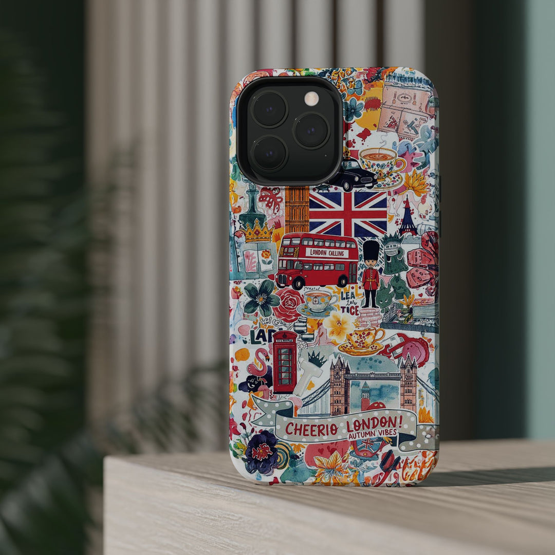London England Coquette Collage Tough Magsafe Cute Phone Cases for Iphone | iPhone 17 Pro Max Case, Iphone 16, Iphone 15 14 13 12 11 10 9 - Studio40ParkLane