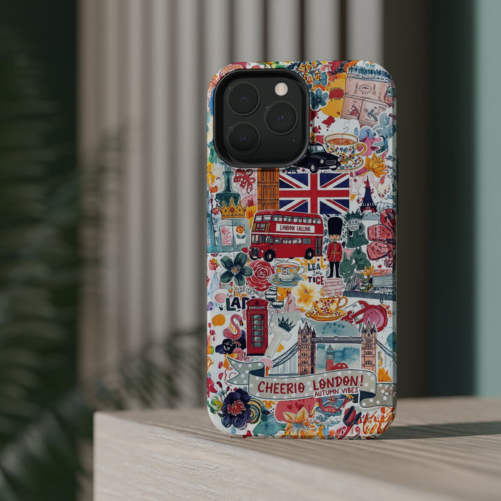 London England Coquette Collage Tough Magsafe Cute Phone Cases for Iphone | iPhone 17 Pro Max Case, Iphone 16, Iphone 15 14 13 12 11 10 9 - Studio40ParkLane
