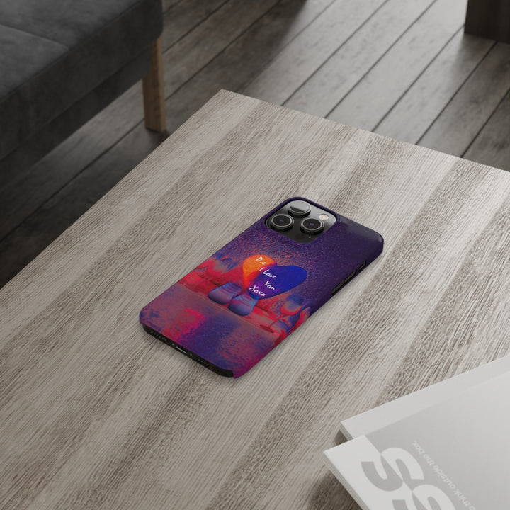 Slim Cute Phone Cases for Iphone - | iPhone 15 Case | iPhone 15 Pro Max Case, Iphone 14 Case, Iphone 14 Pro Max, Iphone 13, PS I Love You Heart - Studio40ParkLane