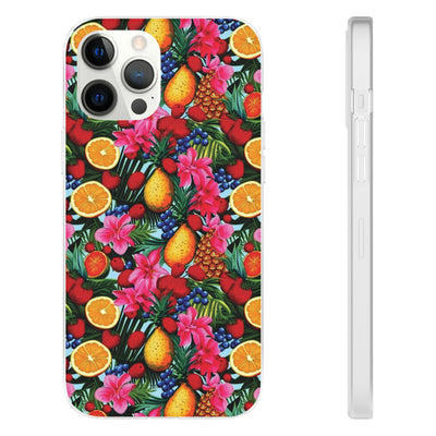 Cute Flexi Phone Cases, For Iphones and Samsung Galaxy Phones, Summer Mixed Fruit, Galaxy S23 Phone Case, Samsung S22 Case, Samsung S21, Iphone 15, Iphone 14, Iphone 13