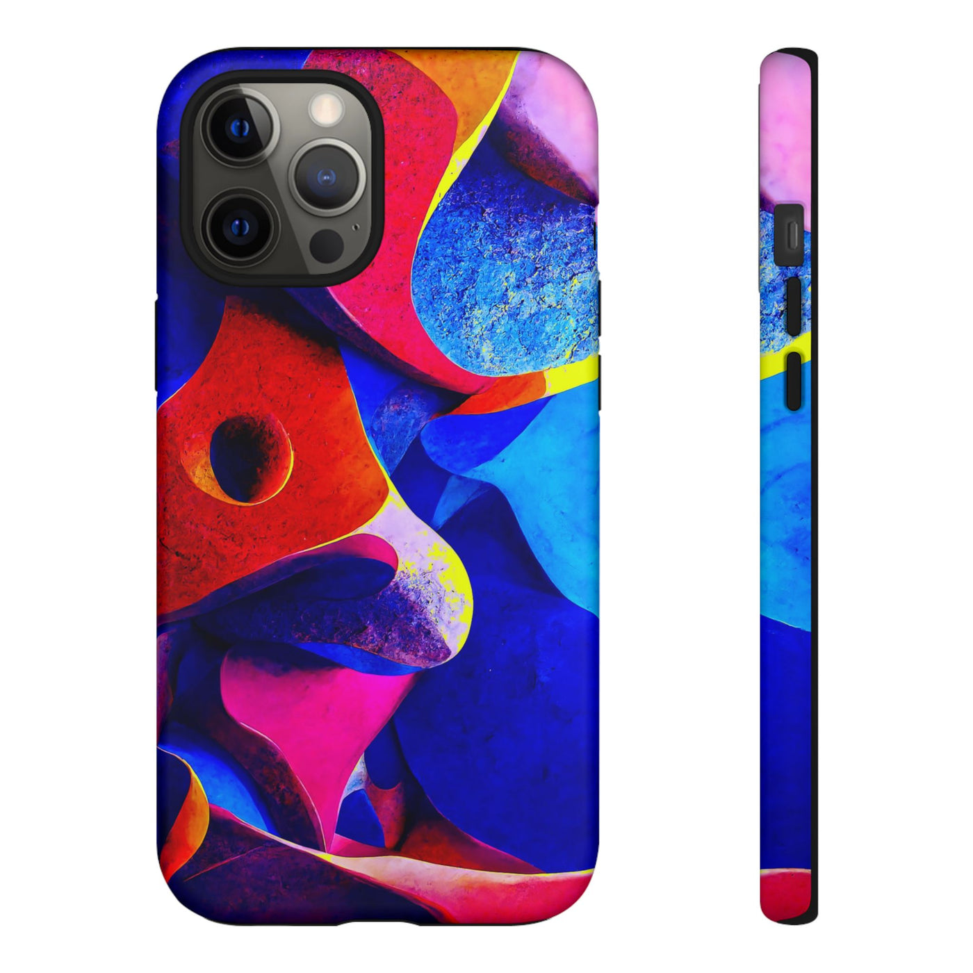 Impact Resistant, Abstract Shapes, Cute Phone Cases for Samsung S24, S23, S22, S21, IPhone 15 pro Iphone 14 pro Iphone 13 IPhone 12 Iphone 11