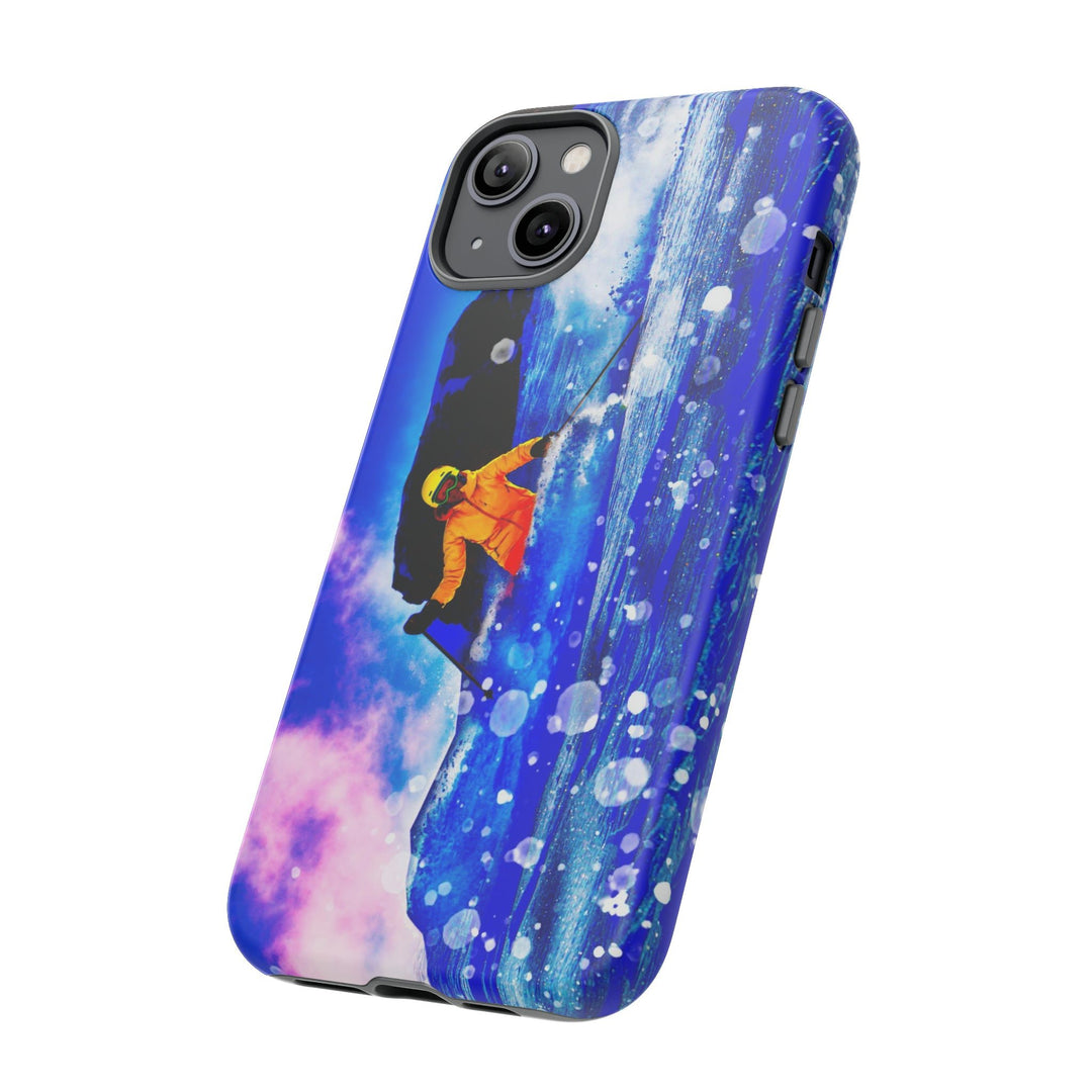 Cute IPhone Case | iPhone 15 Case | iPhone 15 Pro Max Case, Iphone 14 Case, Iphone 14 Pro Max Case IPhone Case for Art Lovers, Skier Mountain - Studio40ParkLane
