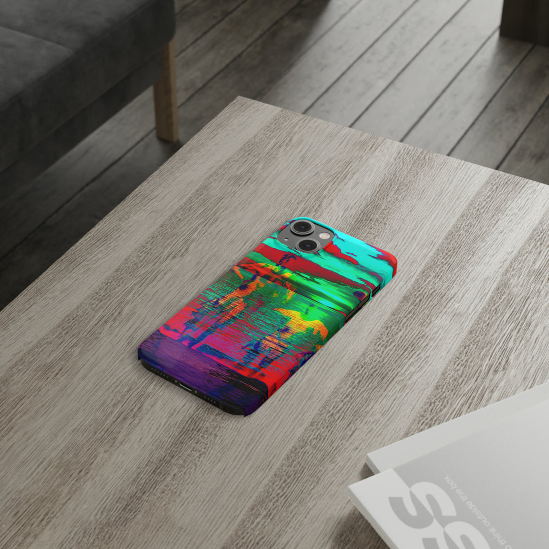 Slim Cute Phone Cases for Iphone - | iPhone 15 Case | iPhone 15 Pro Max Case, Iphone 14 Case, Iphone 14 Pro Max, Iphone 13, Sunset Mystery Dance - Studio40ParkLane