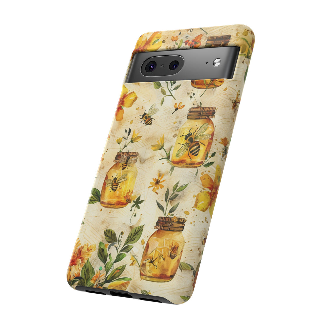 Impact Resistant, Honey Bees, Cute Phone Cases for Samsung S24, S23, S22, S21, IPhone 15 pro Iphone 14 pro Iphone 13 IPhone 12 Iphone 11 - Studio40ParkLane