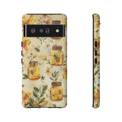 Impact Resistant, Honey Bees, Cute Phone Cases for Samsung S24, S23, S22, S21, IPhone 15 pro Iphone 14 pro Iphone 13 IPhone 12 Iphone 11