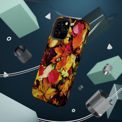 Aesthetic Tough Magsafe Fall Leaves Foliage Phone Case - For iPhone 17 Pro Max iPhone 16 Pro iPhone 15 Iphone 14 Plus 13 Pro 12 11 10 - Studio40ParkLane