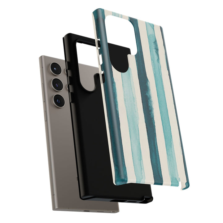 Tough Cute Green Stripes Phone Case, for IPhone 17 Pro Max | Iphone 17 Air, Iphone 16, IPhone 15, 14 13 12, Samsung Galaxy S26, S25, S24, S23