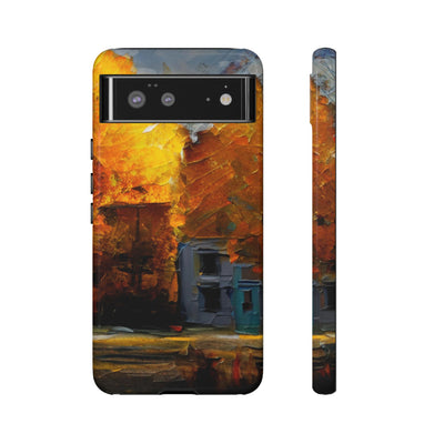 Impact Resistant, Fall Leaves Oil Painting, Cute Phone Cases for Samsung S24, S23, S22, S21, IPhone 15 pro Iphone 14 pro Iphone 13 IPhone 12 Iphone 11