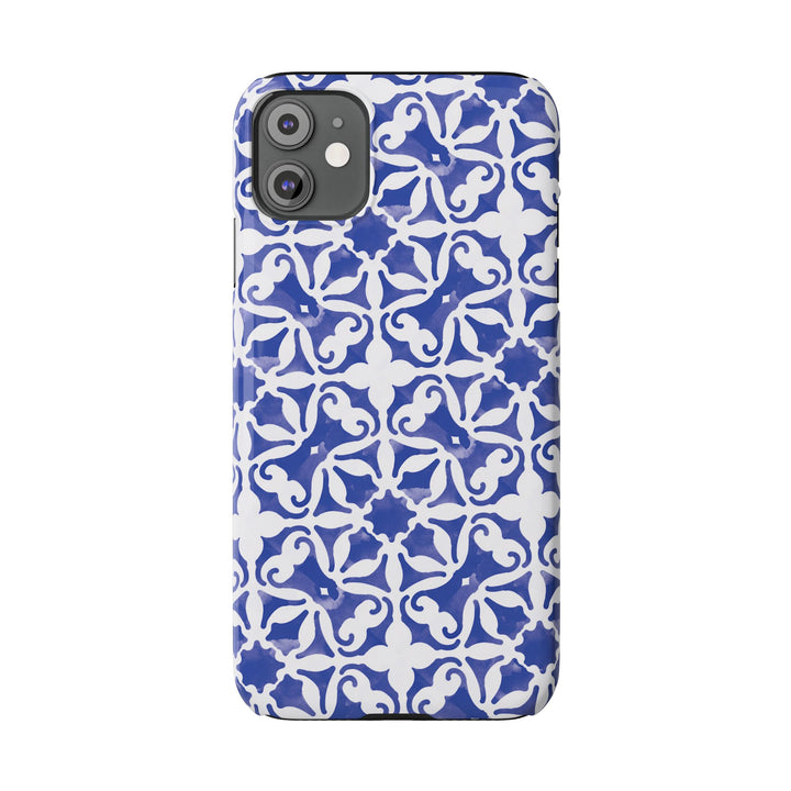Slim Blue Mosaic Gift for Her Cute Phone Cases for Iphone 16 Case | iPhone 15 Case | iPhone 15 Pro Max Case, Iphone 14, Iphone 14 Pro Max, Iphone 13, 11,10,8,7 - Studio40ParkLane
