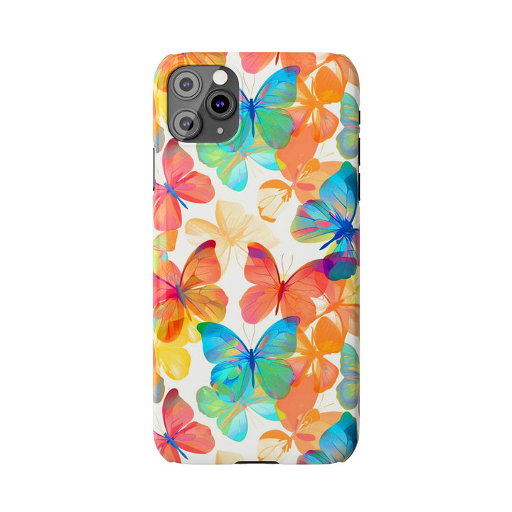 Slim Cute Phone Cases for Iphone - | iPhone 15 Case | iPhone 15 Pro Max Case, Iphone 14 Case, Iphone 14 Pro Max, Iphone 13, Summer Bright Butterflies - Studio40ParkLane