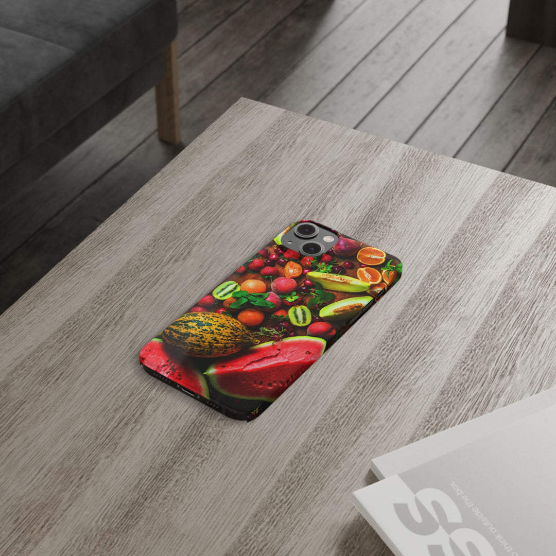 Slim Fall Fruit Collage Phone Cases for Iphone 16 | iPhone 15 Case | iPhone 15 Pro Max Case, Iphone 14, Iphone 14 Pro Max, Iphone 13, Slim Mom Dad Gift - Studio40ParkLane