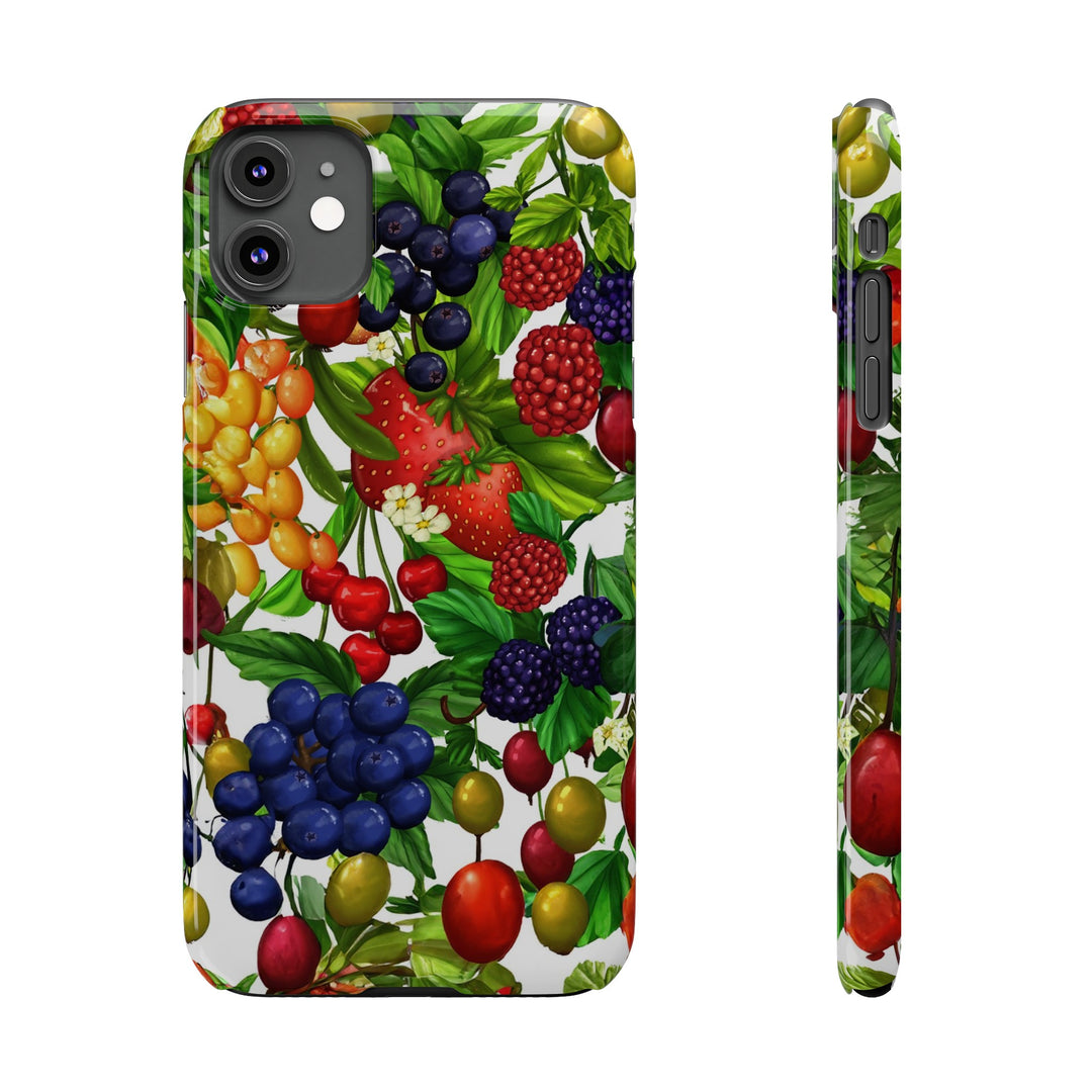 Slim Cute Phone Cases for Iphone - | iPhone 15 Case | iPhone 15 Pro Max Case, Iphone 14 Case, Iphone 14 Pro Max, Iphone 13, Summer Mixed Fruit - Studio40ParkLane