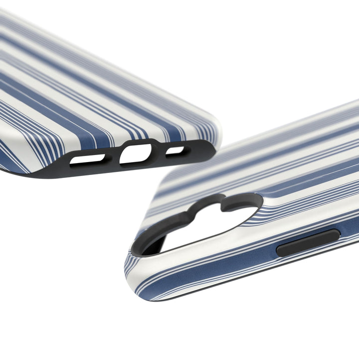 MagSafe Cute Phone Case, Coastal Striped Phone Case for iPhone 17 16 15 14 13 12 Pro Max, Samsung S26 S25 S24 Ultra case - Studio40ParkLane