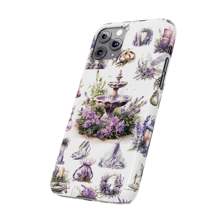 Slim Cute Phone Cases for Iphone | iPhone 15 Case | iPhone 15 Pro Max Case, Iphone 14, Iphone 14 Pro Max, Iphone 13, Lavender Wedding Theme - Studio40ParkLane